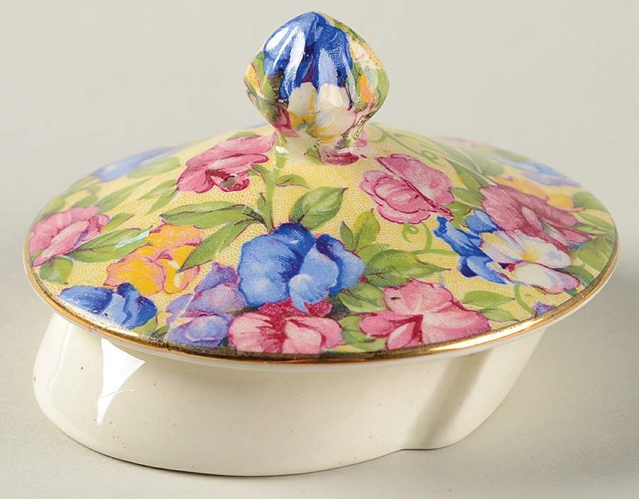 Sweet Pea Lid for 4 Cup Albans Teapot by Royal Winton-1