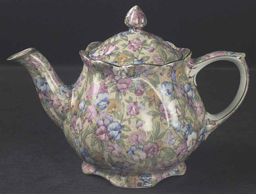 Sweet Pea Unknown Shape #2 Teapot No Lid by Royal Winton-1