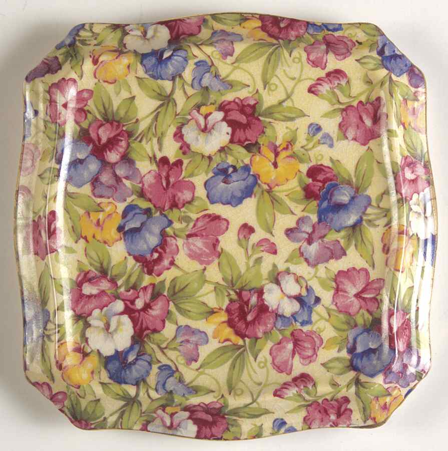 Sweet Pea Square Tea Tile by Royal Winton-1