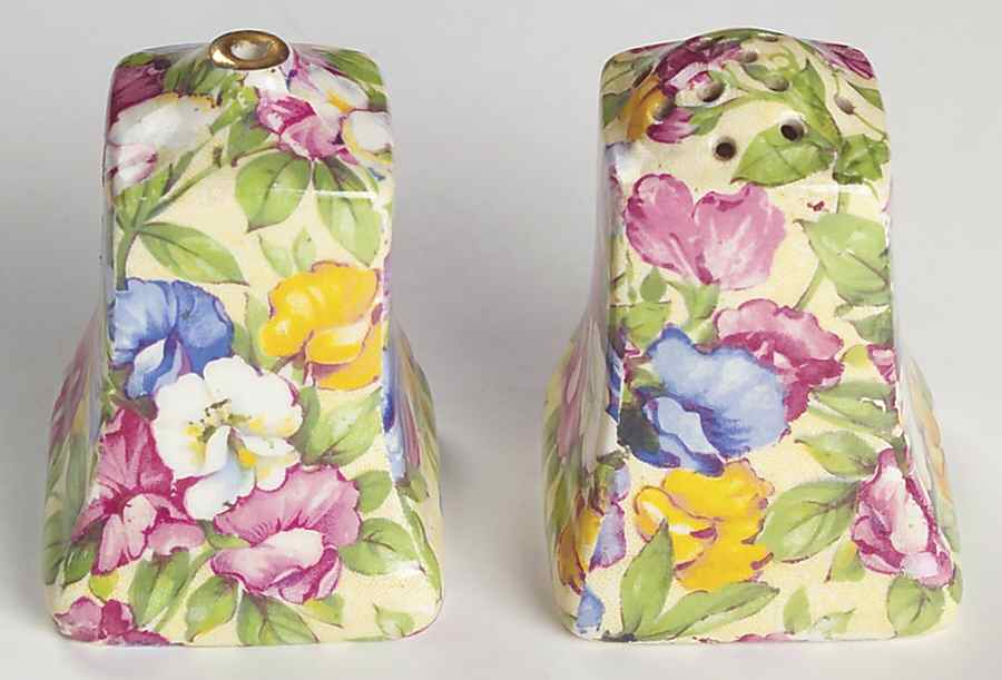 Sweet Pea Salt & Pepper Set by Royal Winton-1