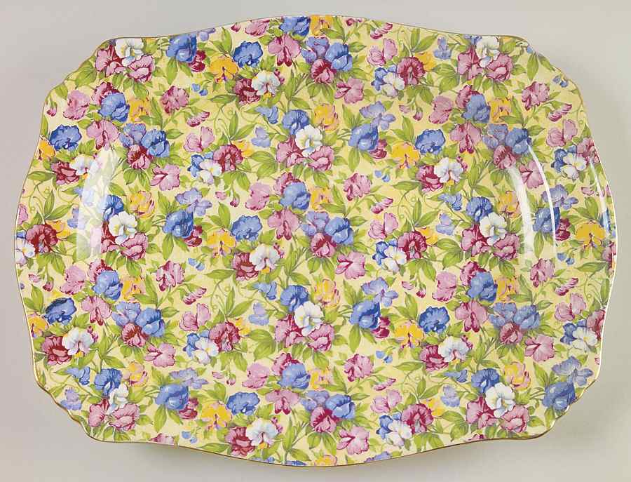 Sweet Pea 12" Rectangular Serving Platter by Royal Winton-1