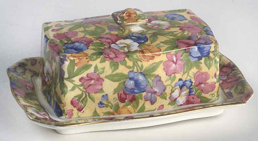 Sweet Pea Covered Butter/Cheese by Royal Winton-1