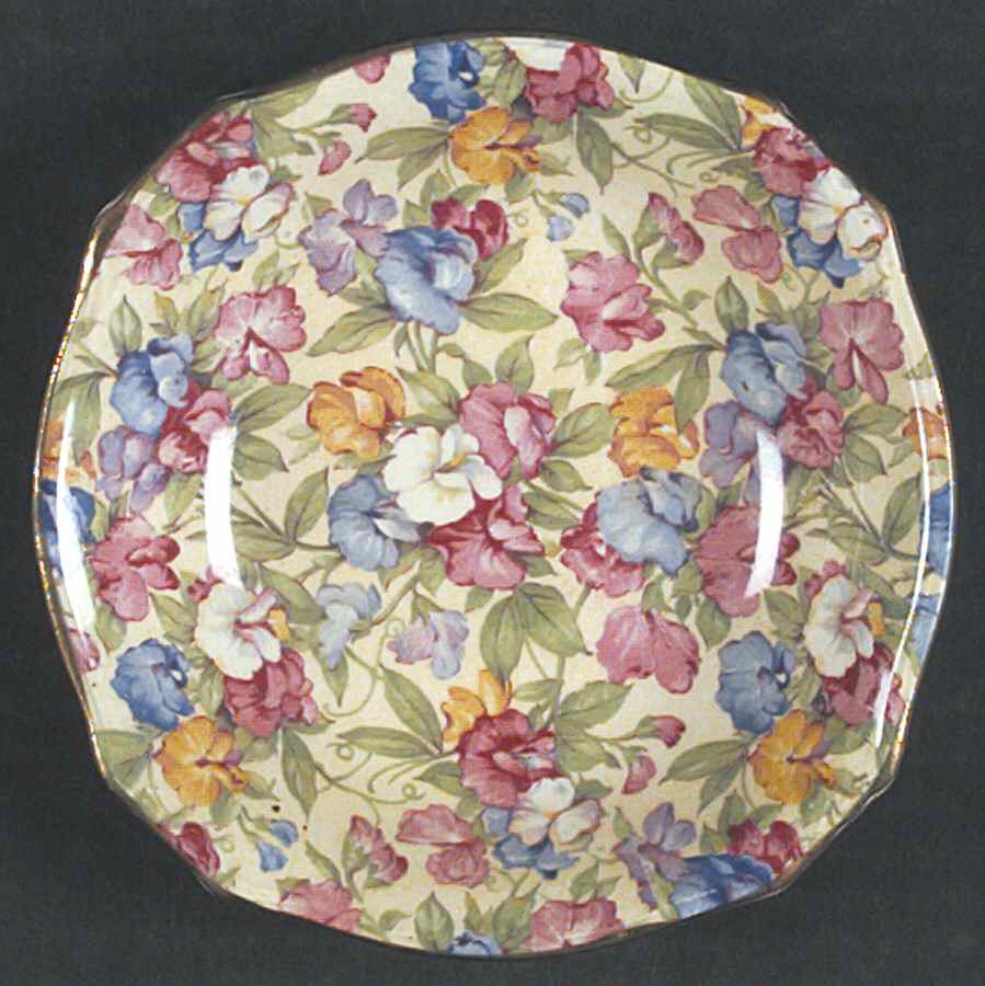 Sweet Pea Square Fruit/Dessert (Sauce) Bowl by Royal Winton-1