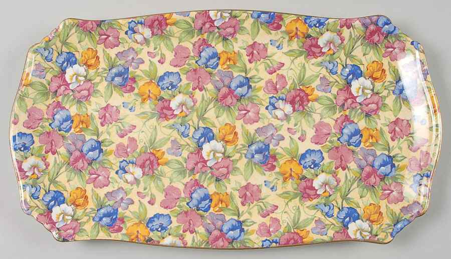 Sweet Pea Large Sandwich Tray by Royal Winton-1