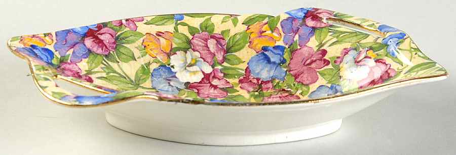 Sweet Pea 7" Oval Nut Dish by Royal Winton-1