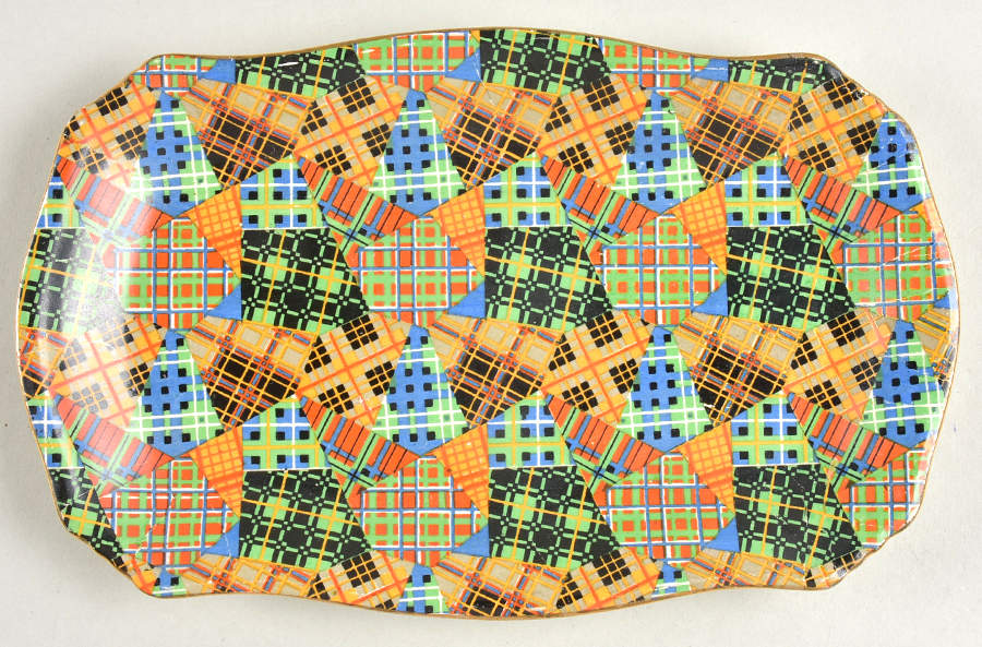 Tartans Tray for Ascot Creamer & Open Sugar by Royal Winton-1