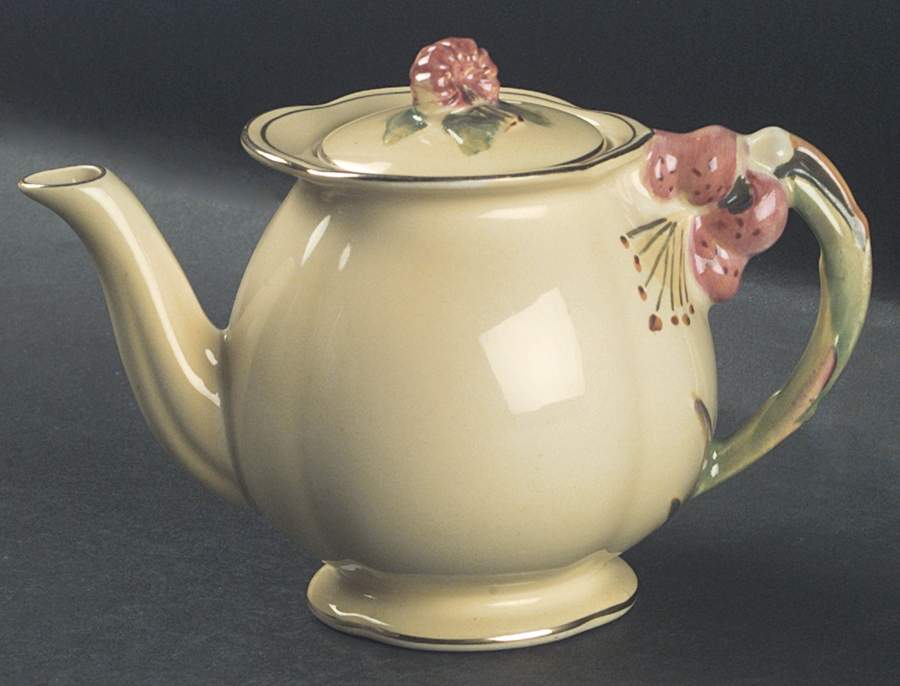 Tiger Lily Yellow Individual Breakfast Set Teapot & Lid by Royal Winton-1
