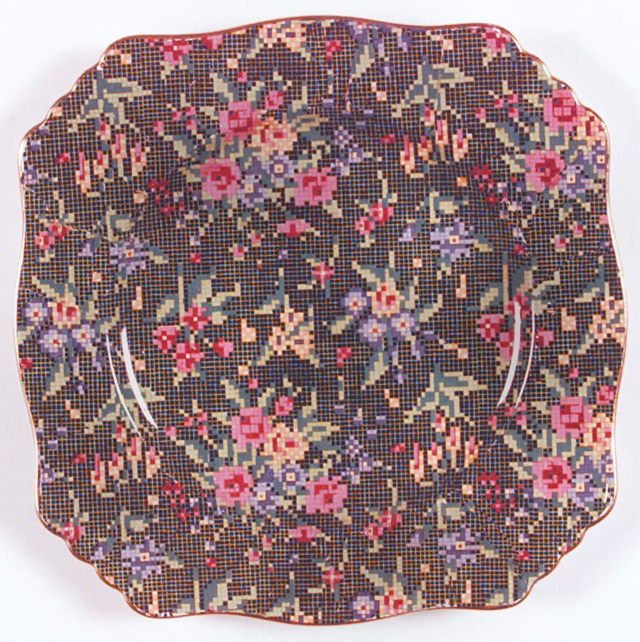 Victorian Square Luncheon Plate by Royal Winton-1