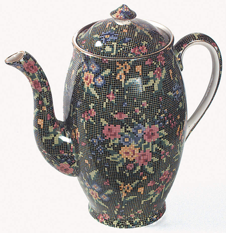 Victorian Perth Shape Coffee Pot & Lid by Royal Winton-1