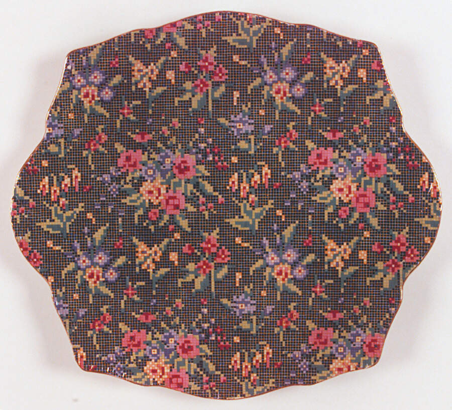 Victorian Square Handled Cake Plate by Royal Winton-1