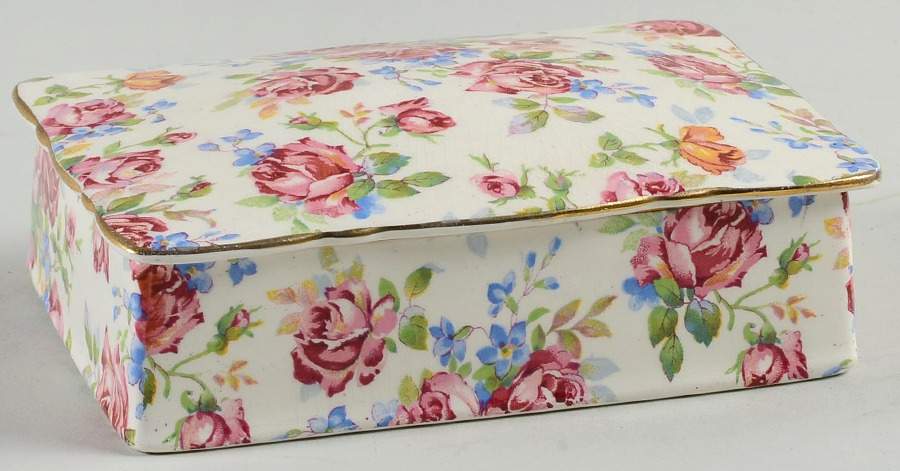 Victorian Rose Small Candy Box by Royal Winton-1