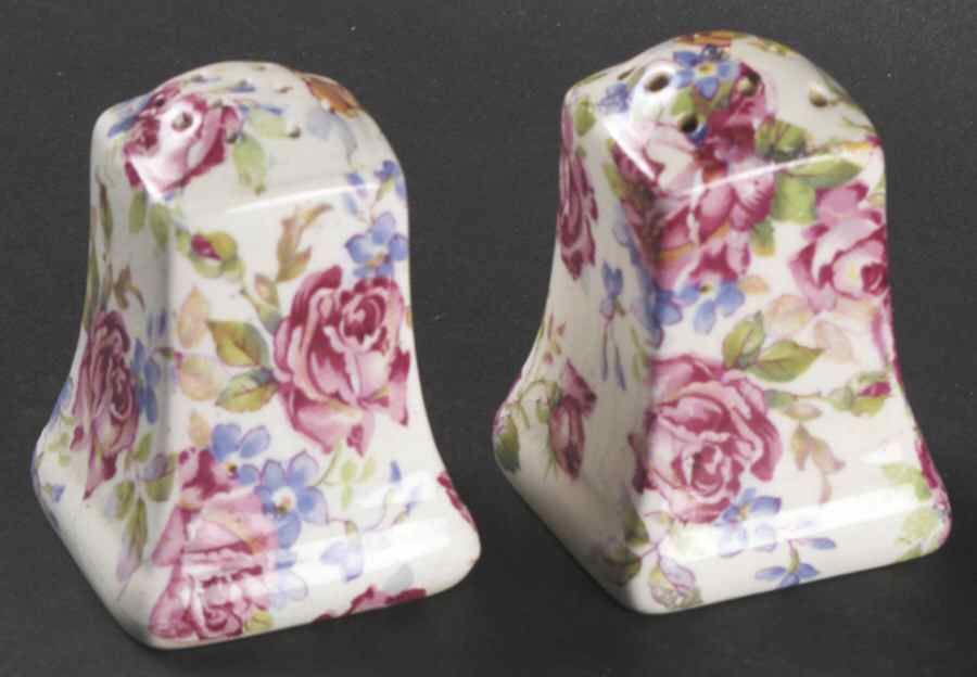 Victorian Rose Salt & Pepper Set by Royal Winton-1
