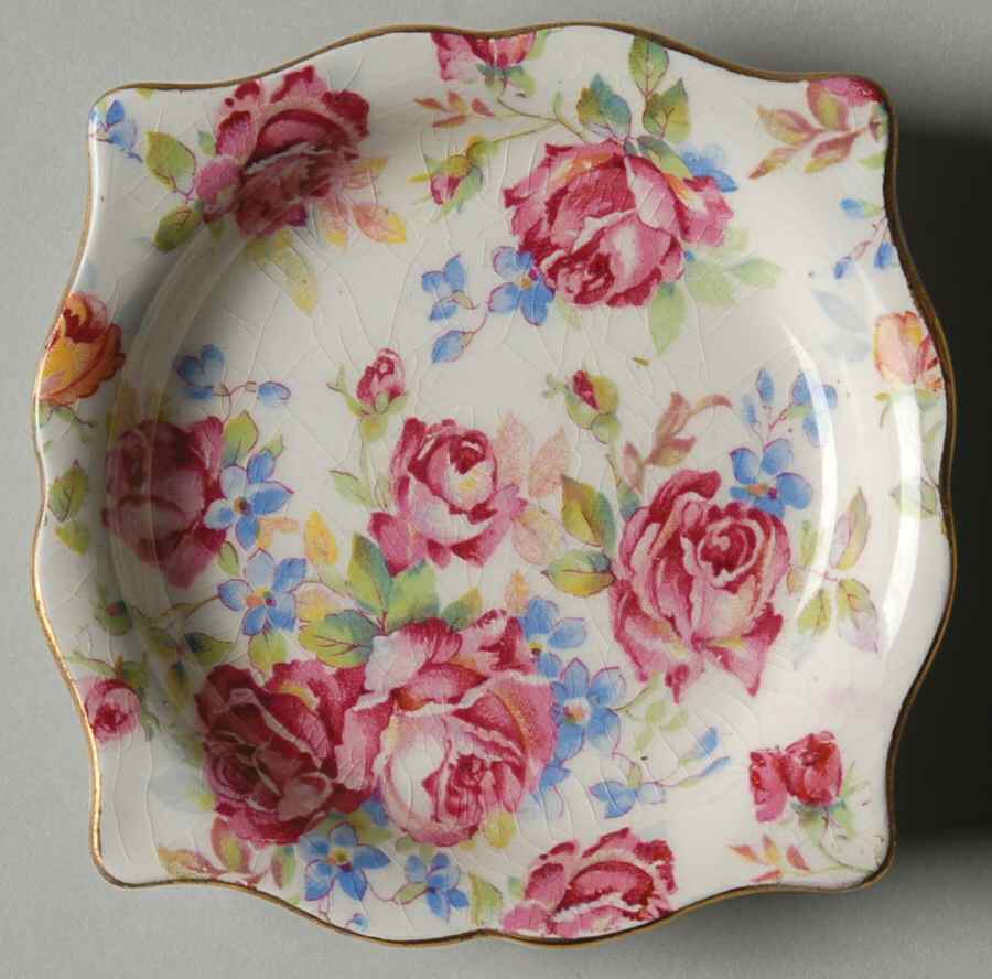 Victorian Rose Butter Pat by Royal Winton-1