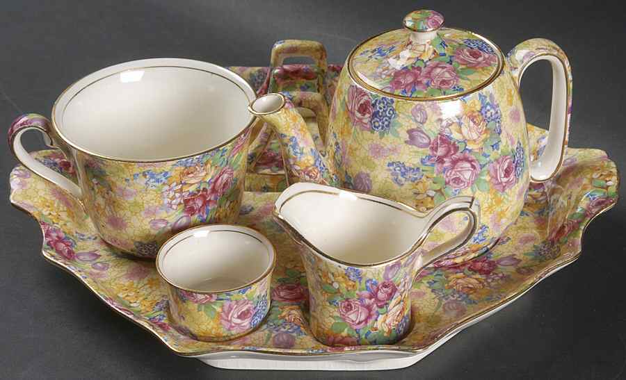 Welbeck (Older) 6-Piece Breakfast Set (Flat Cup) by Royal Winton-1