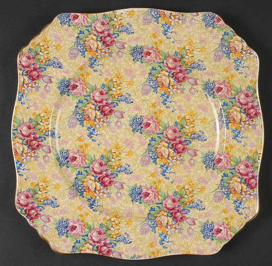 Welbeck (Older) Square Luncheon Plate by Royal Winton-1