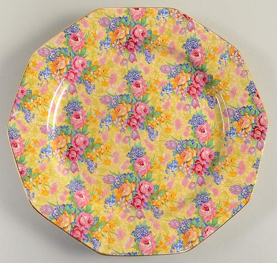 Welbeck (Older) Octagonal Luncheon Plate by Royal Winton-1