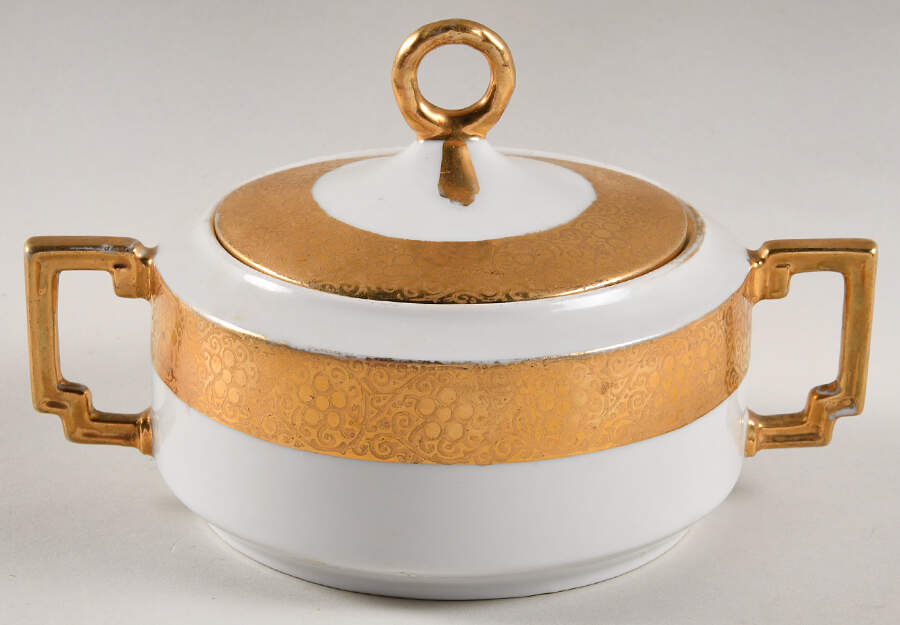 RYB3 Sugar Bowl & Lid by Royal L B-1