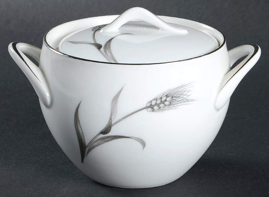 Autumn Wheat Sugar Bowl & Lid by Royal Crest (Japan)-1