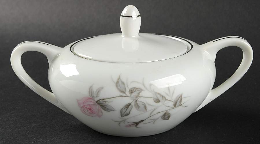 Cathy Rose Sugar Bowl & Lid by Royal Crest (Japan)-1