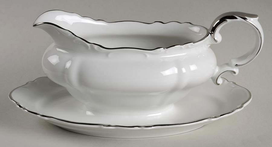 Lady Royal Gravy Boat with Attached Underplate by Royal Crest(Germany)-1