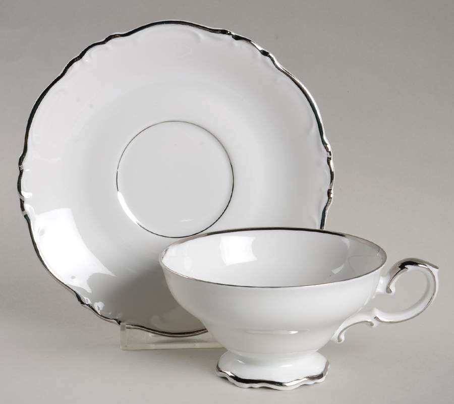 Lady Royal Footed Cup & Saucer Set by Royal Crest(Germany)-1