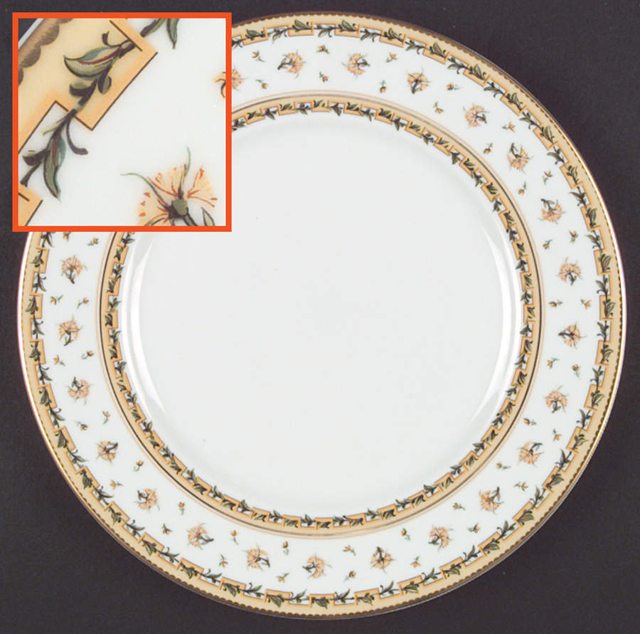 Bougainville Yellow Dinner Plate by Raynaud-1