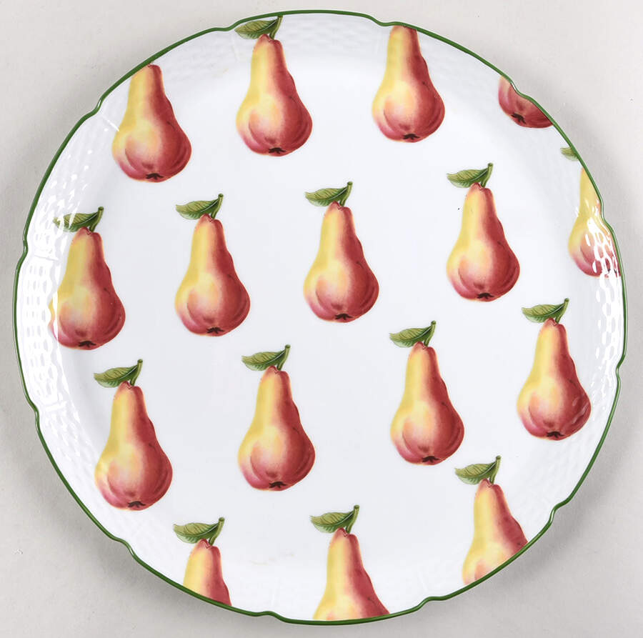 Villandry (Legumes Fleurs Fruits Vegetables) Cake Plate by Raynaud-1