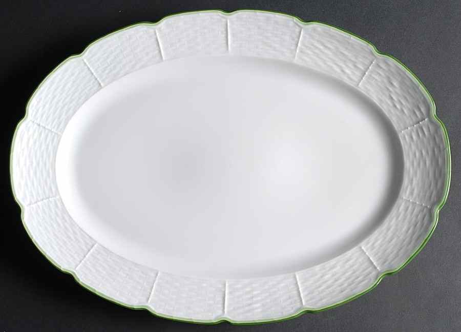 Villandry (Legumes Fleurs Fruits Vegetables) 16" Oval Serving Platter by Raynaud-1