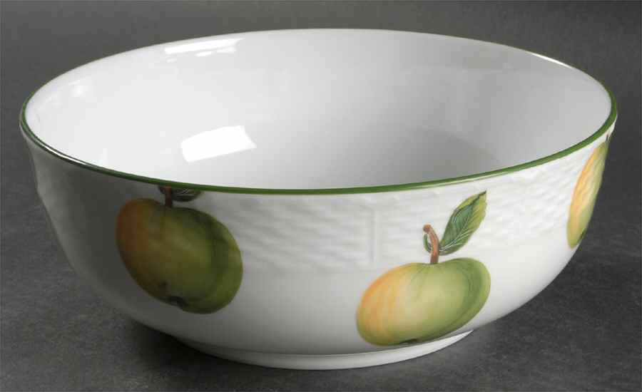 Villandry (Legumes Fleurs Fruits Vegetables) 8" Salad Serving Bowl by Raynaud-1