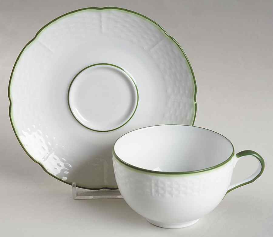 Villandry (Legumes Fleurs Fruits Vegetables) Flat Cup & Saucer Set by Raynaud-1