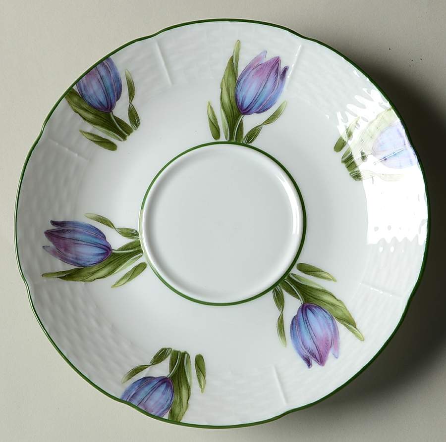 Villandry (Legumes Fleurs Fruits Vegetables) Saucer for Breakfast Cup by Raynaud-1
