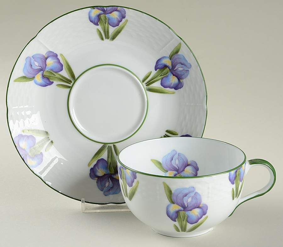 Villandry (Legumes Fleurs Fruits Vegetables) Breakfast Cup & Saucer Set by Raynaud-1