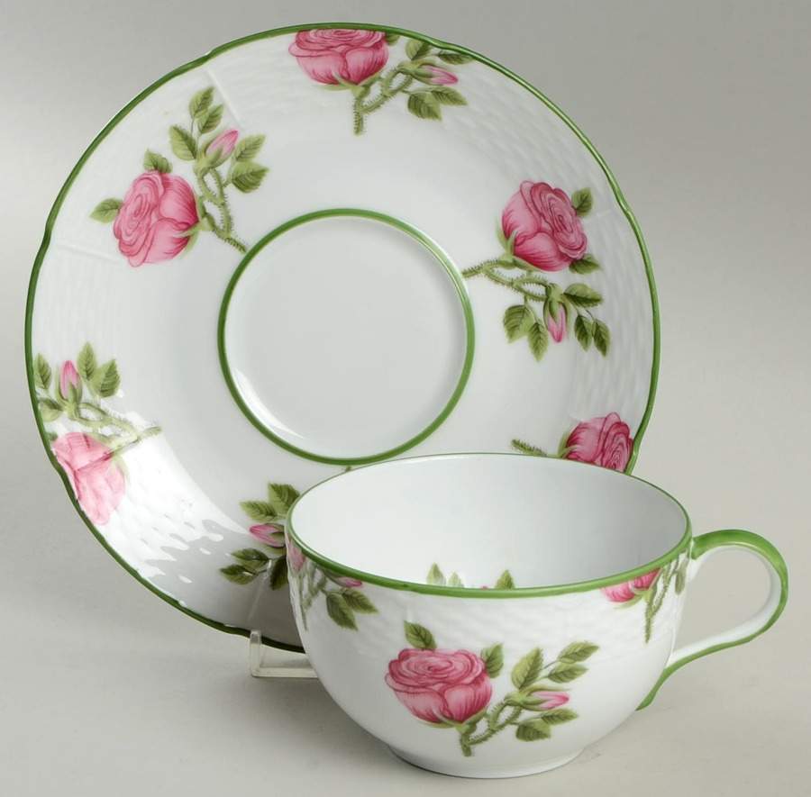 Villandry (Legumes Fleurs Fruits Vegetables) Breakfast Cup & Saucer Set by Raynaud-1