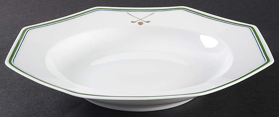 Golf Rim Soup Bowl by Royale (France)-1