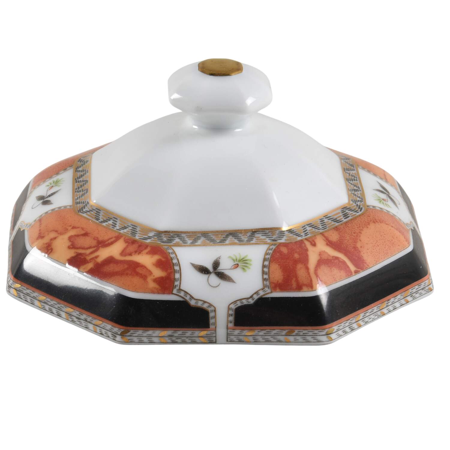Hadrien Brown (Brique) Lid for Sugar Bowl by Royale (France)-1