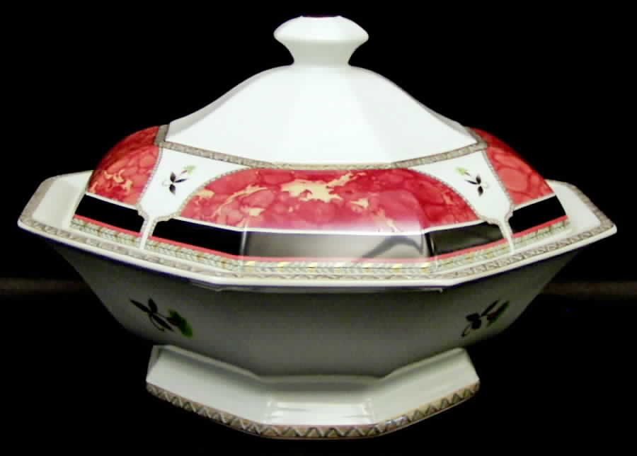 Hadrien Brown (Brique) Tureen &  Lid by Royale (France)-1