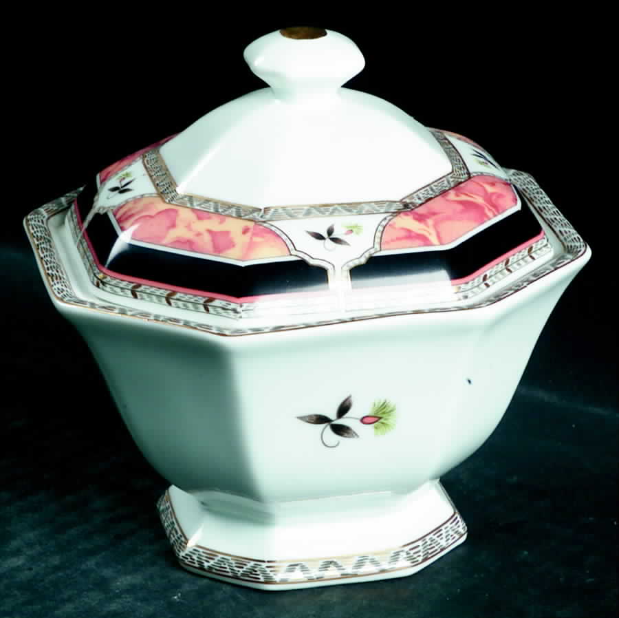 Hadrien Brown (Brique) Sugar Bowl & Lid by Royale (France)-1