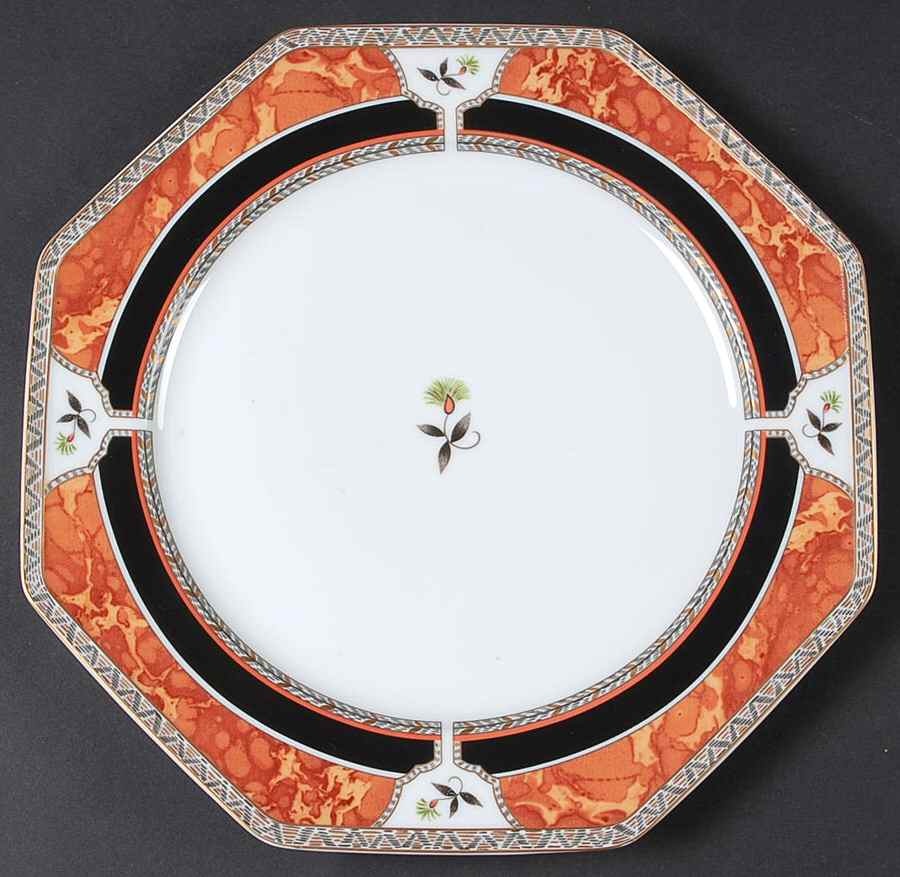 Hadrien Brown (Brique) Salad Plate by Royale (France)-1