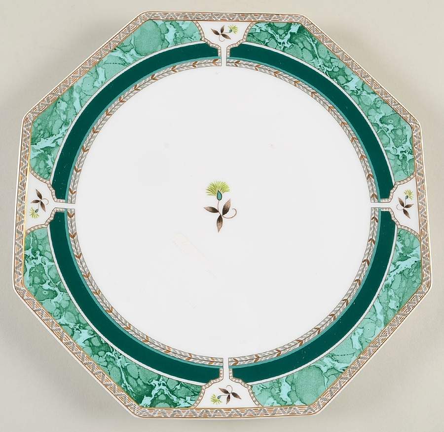 Hadrien Green Service Plate (Charger) by Royale (France)-1