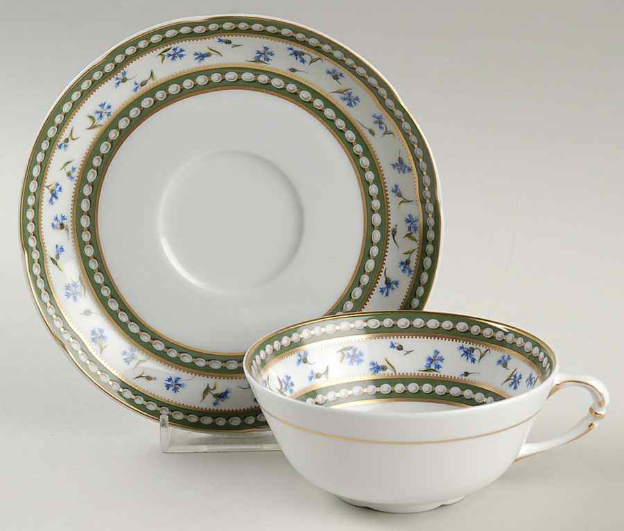 Marie Antoinette Flat Cup & Saucer Set by Royale (France)-1