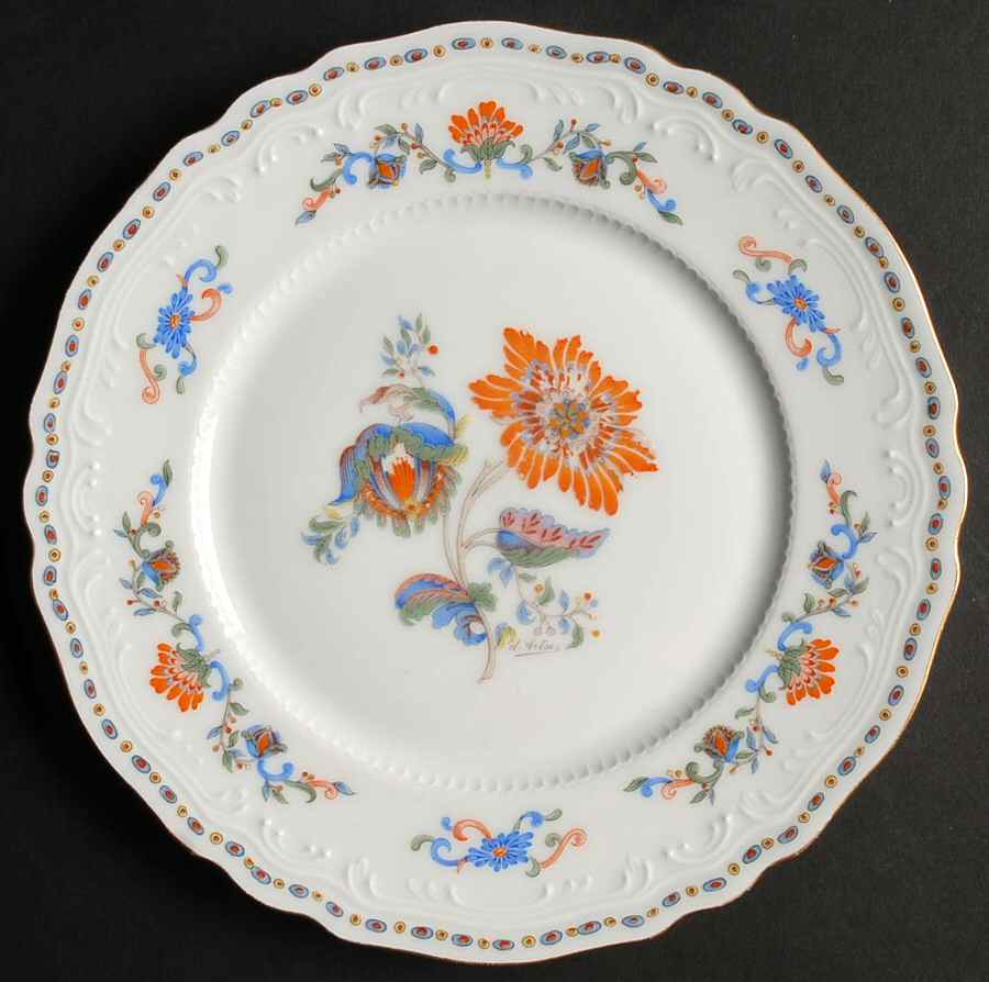 Persan Rouge Salad Plate by Royale (France)-1