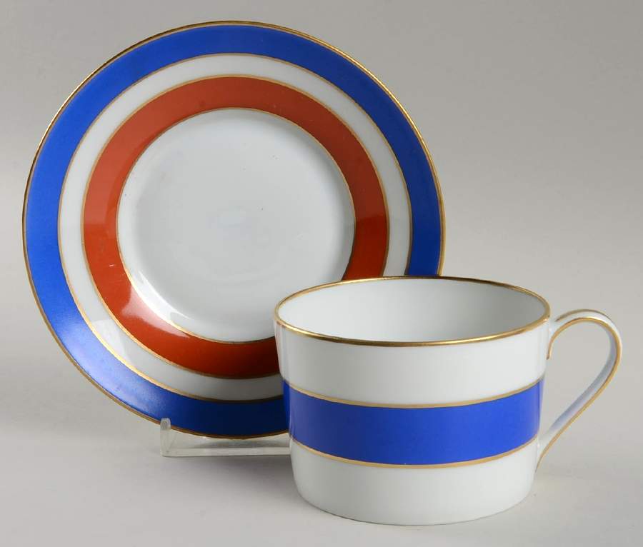 RYE1 Flat Cup & Saucer Set by Royale (France)-1