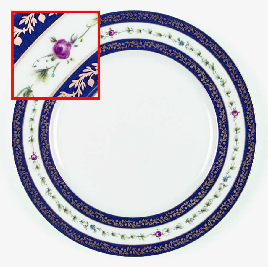St. Cloud Dark Blue Dinner Plate by Royale (France)-1