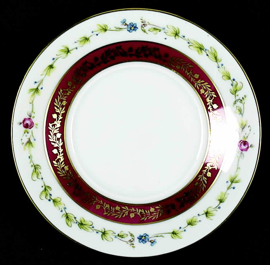 St. Cloud Burgundy Saucer by Royale (France)-1