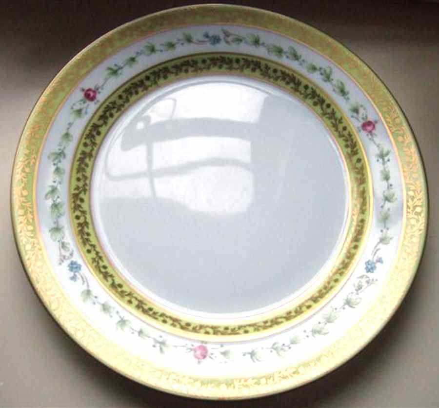 St. Cloud Yellow Dinner Plate by Royale (France)-1