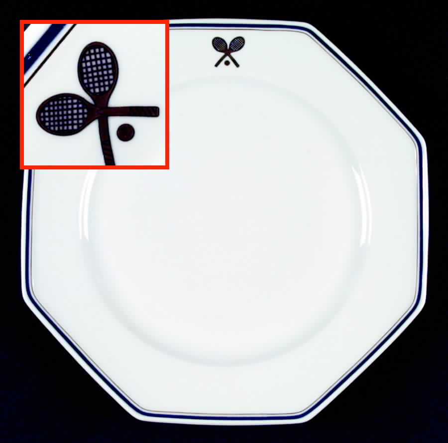Tennis Dinner Plate by Royale (France)-1