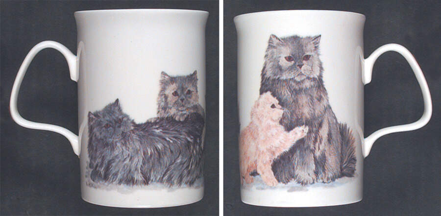 Cat Lovers Mug by Roy Kirkham-1