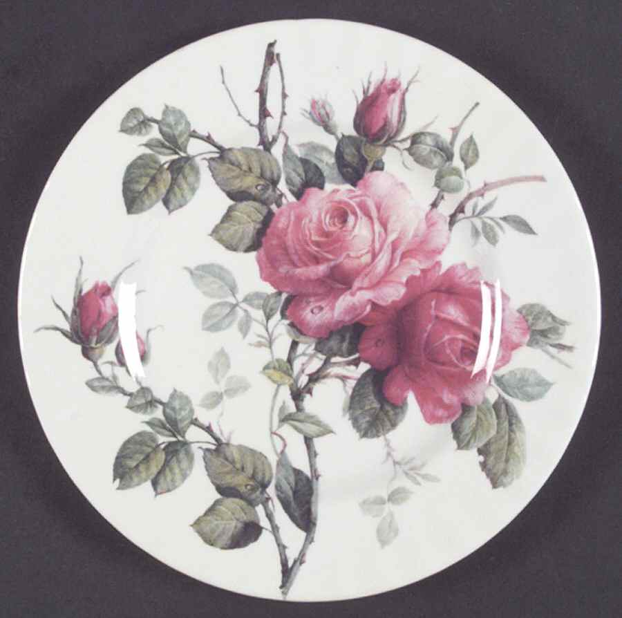English Rose Salad Plate by Roy Kirkham-1