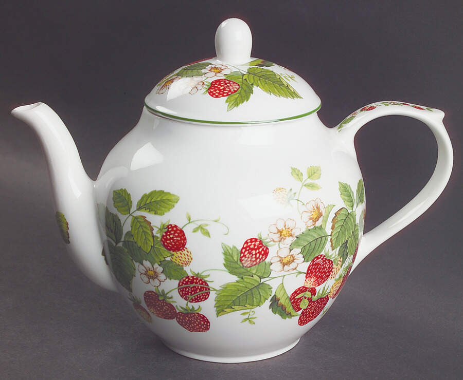 Fruit Garden Teapot & Lid by Roy Kirkham-1