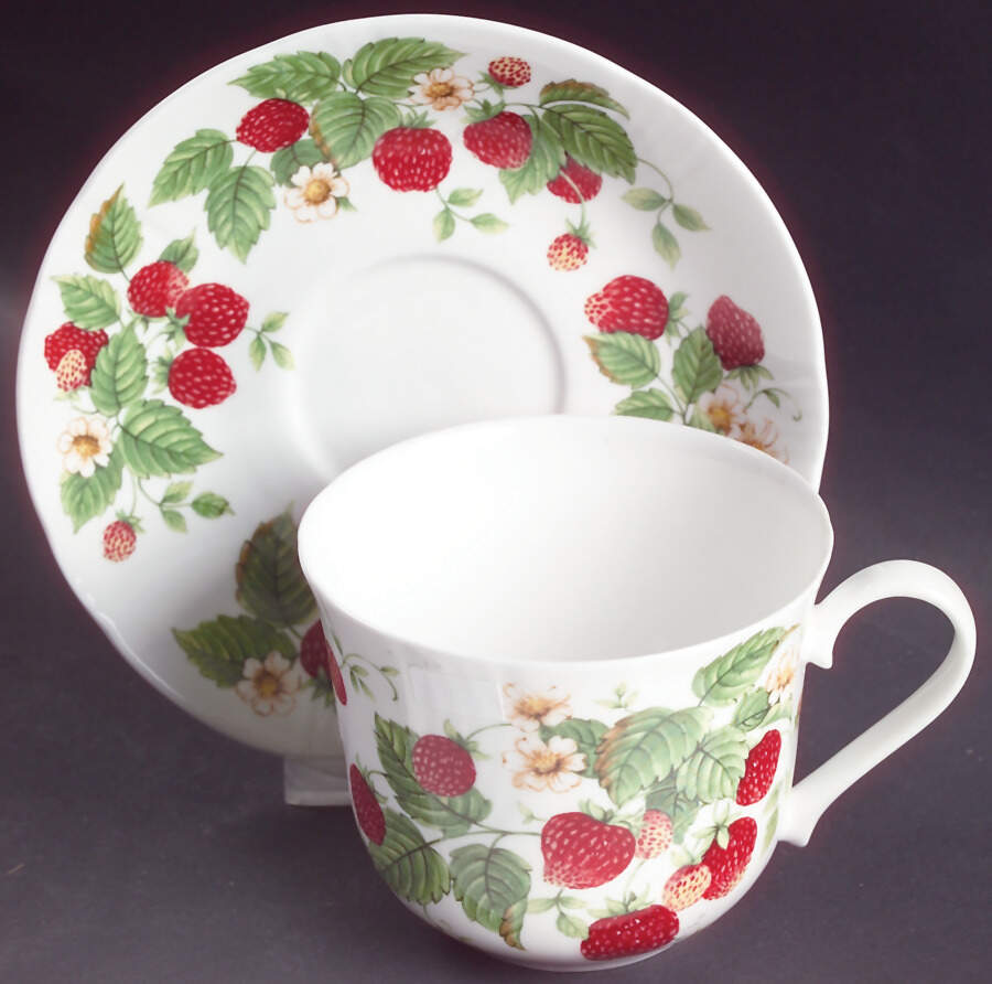 Fruit Garden Breakfast Cup & Saucer Set by Roy Kirkham-1